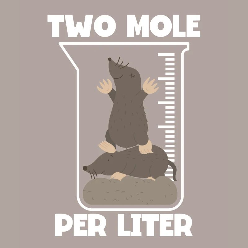 Zwei Mole Pro Liter