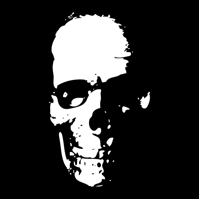 Skeleton Face Silhouette