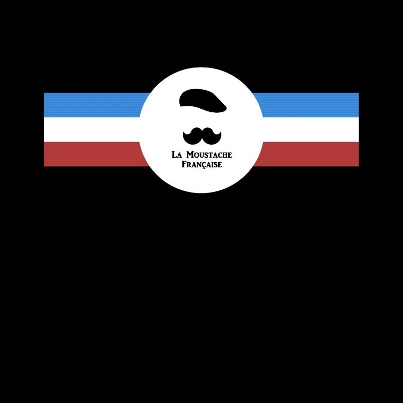 La Moustache Française - Drapeau horizontal