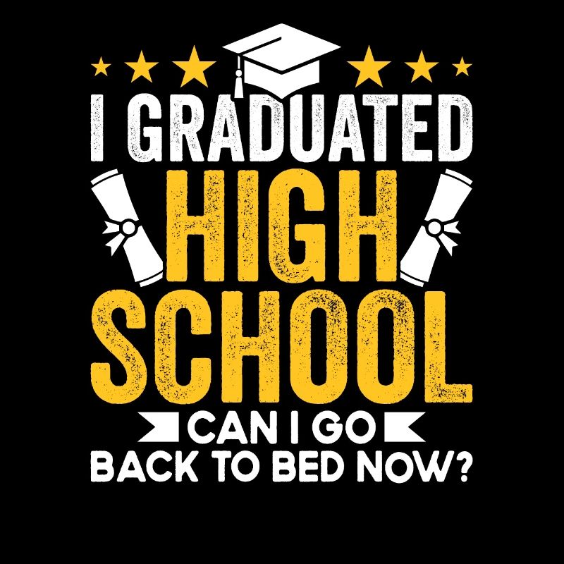 Graduierte High School Jungen Mädchen Absolvent