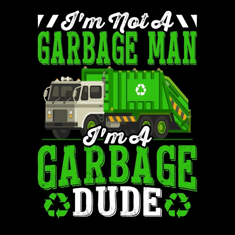 Garbage Dude Trash Dump Garbage Truck Driver