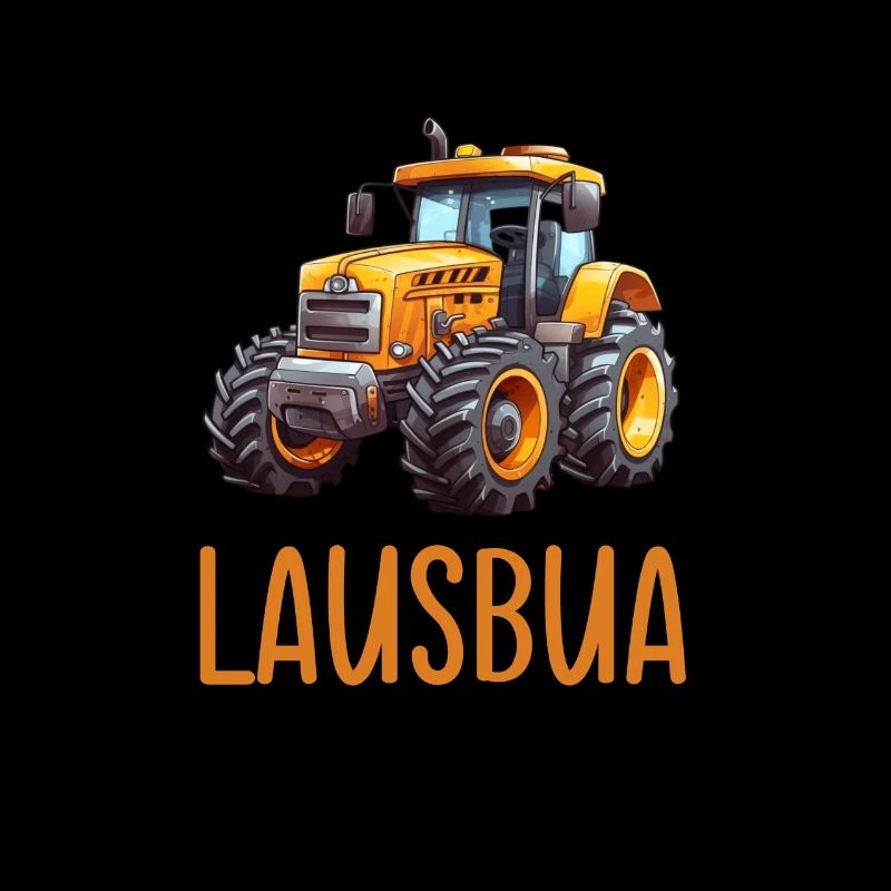 Lausbua Traktor Bayerischer Dialekt Herren