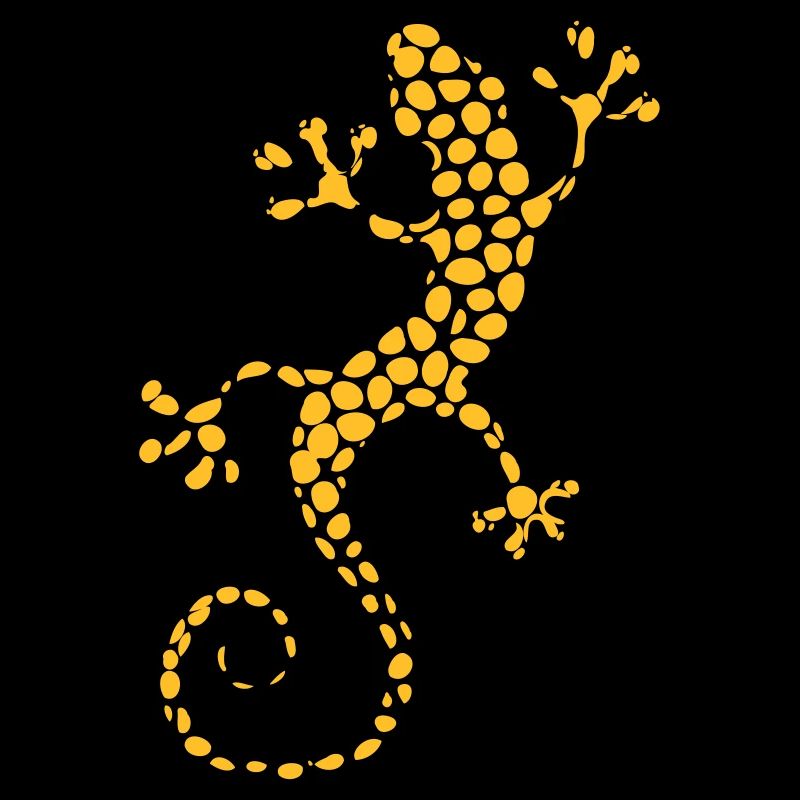 Gold colored lizard
