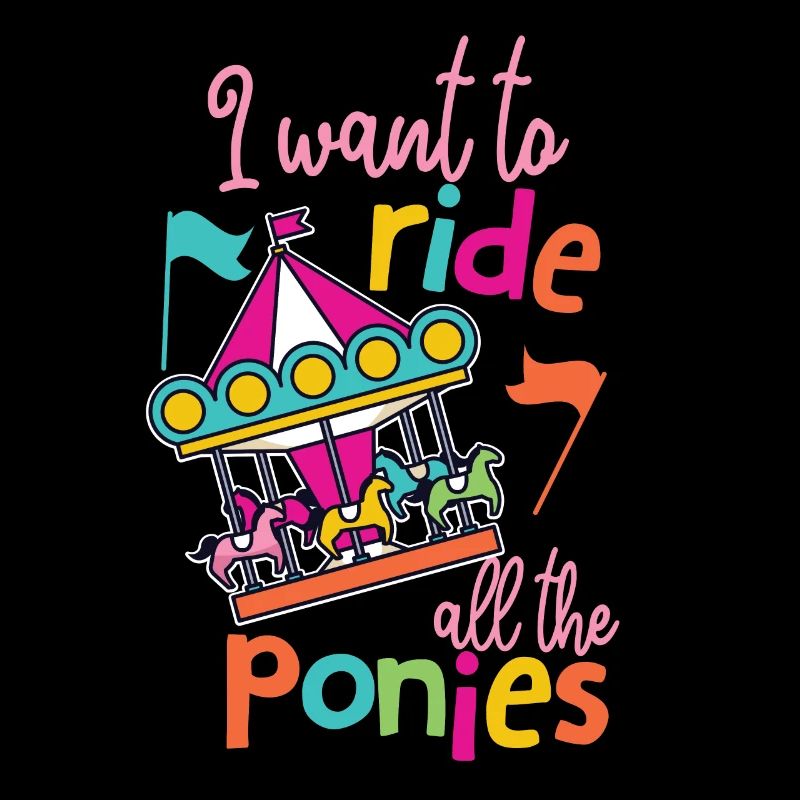 Carousel horses fun fair fairground gift