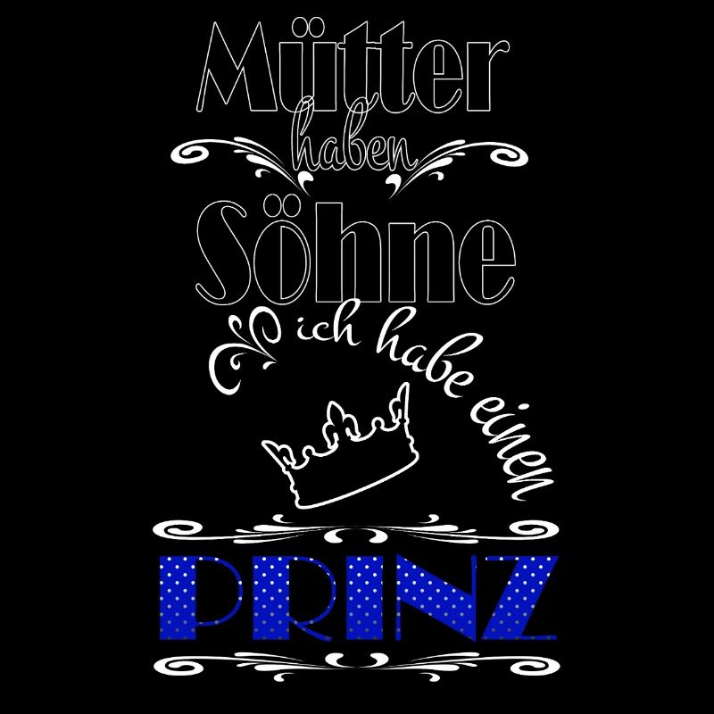 Mutter Sohn Prinz Royalblau