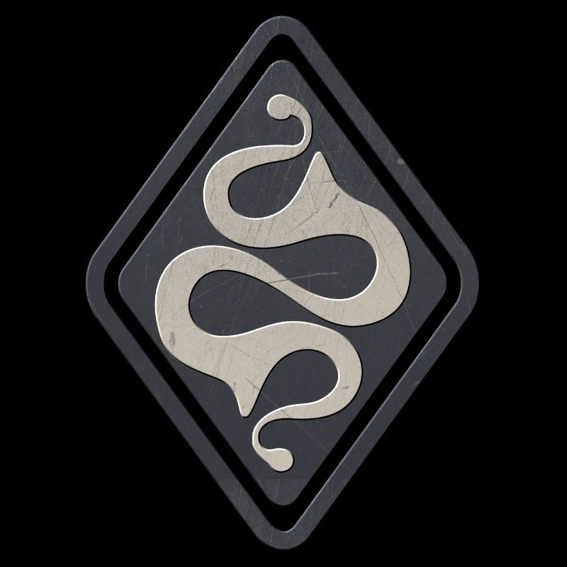 Latene keltisches Symbol grau schwarz