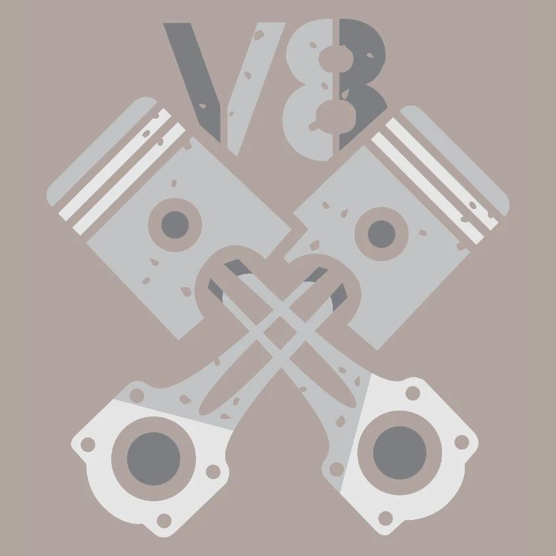 V8 Engine Piston – Mechanic Power Design