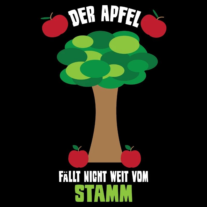 Vater und Sohn Apfel fällt nicht weit vom Stamm