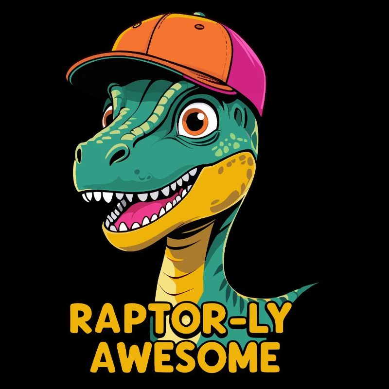 Raptor with Cap - Raptor-ly Awesome
