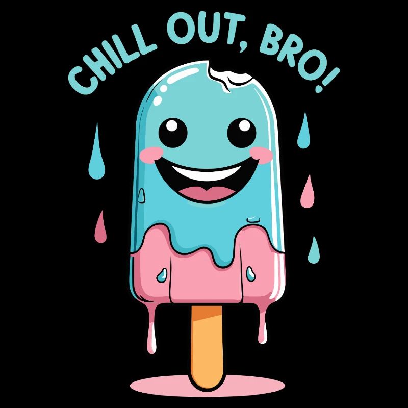 Funny Popsicle Cartoon