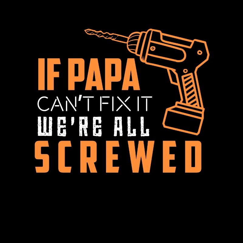 Father repairs everything