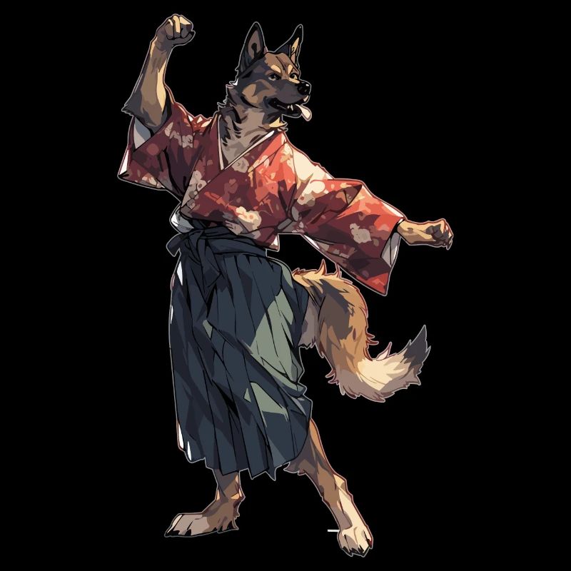 Samurai Deutscher Schäferhund