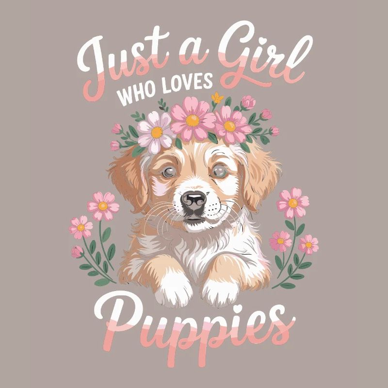 Juste une fille qui aime les chiots
