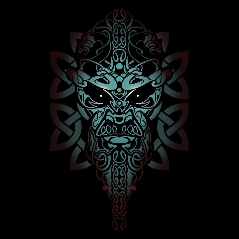 Viking Celtic Raidho Nord Hemd Design S