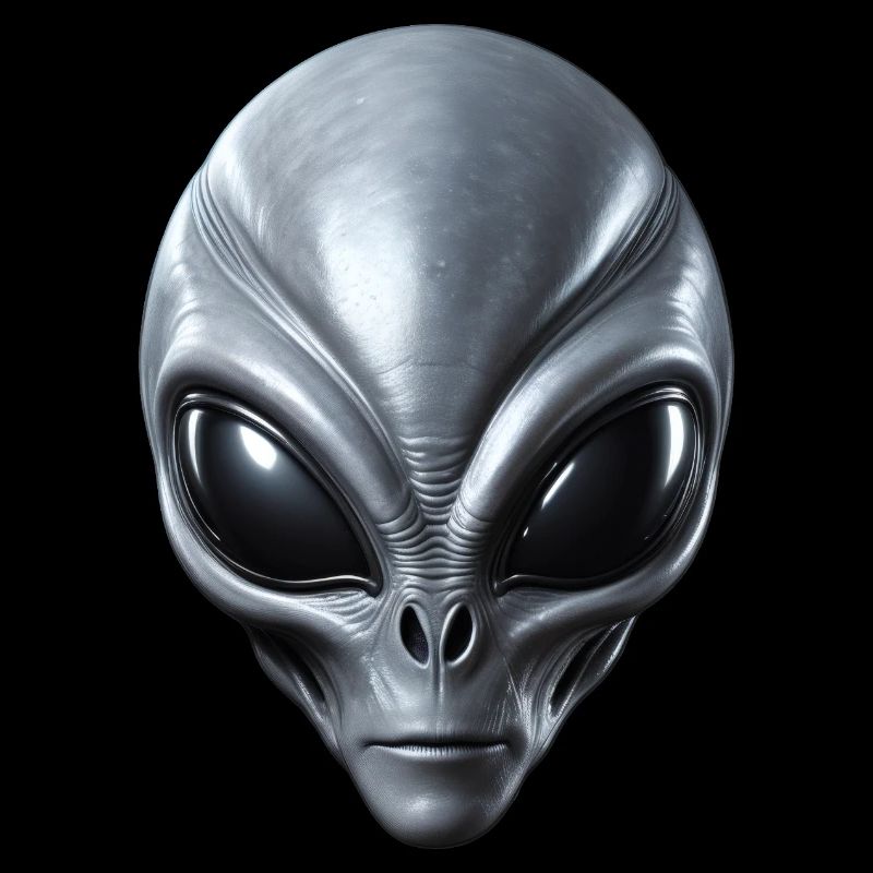 Real Grey Alien Extraterrestrial Face