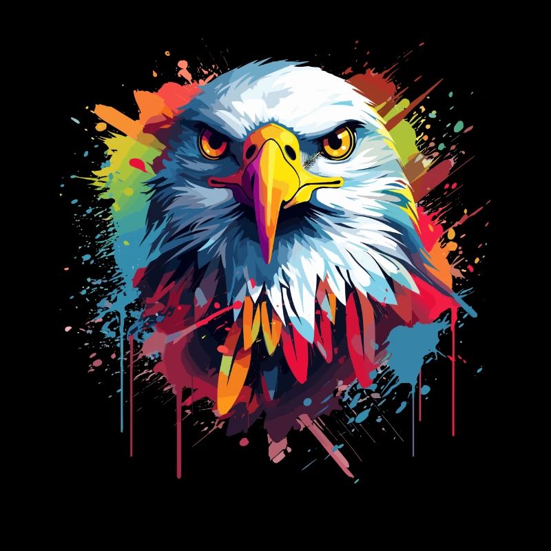 Adler Raubvogel Vogel Pop-Art Stil