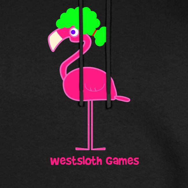 Green Afro Haired Flamingo