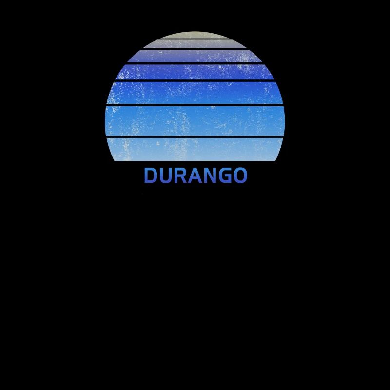 Retro Durango Colorado Sunset Outdoors Fan Ski