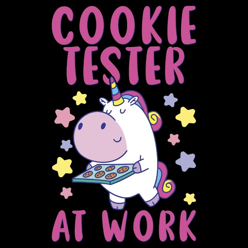 Cookie Tester At Work - Einhorn mit Keksen