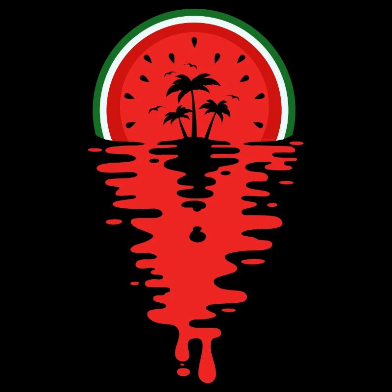 Jus de pastèque coucher de soleil