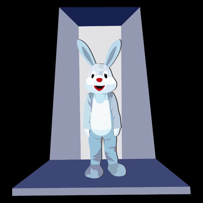 Lapin de Pâques sur le podium - Lapin exposé