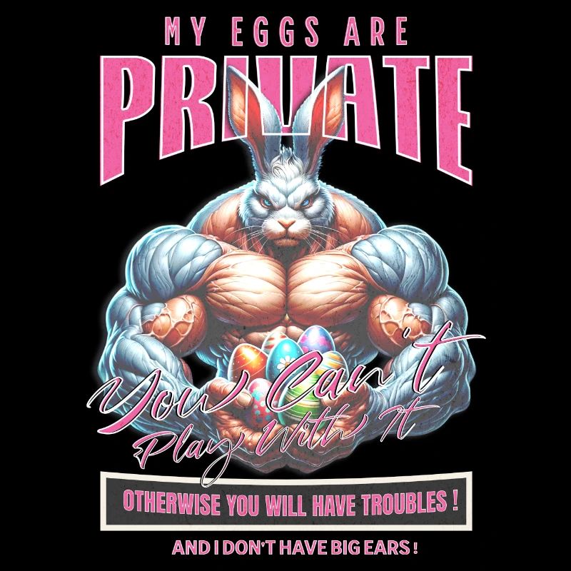 Osterhase "Meine Eier sind privat"