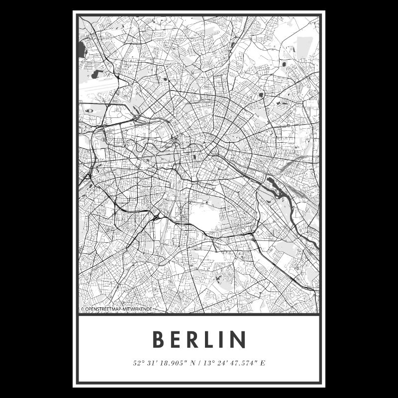 Berlin Map City Map Citymap Map