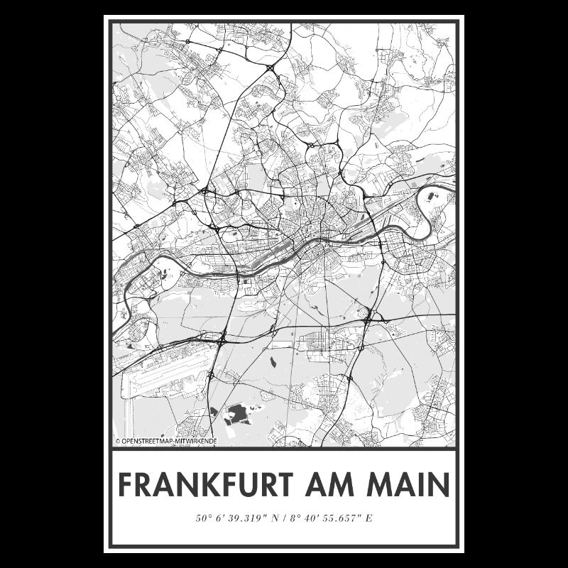 Frankfurt am Main map city map map