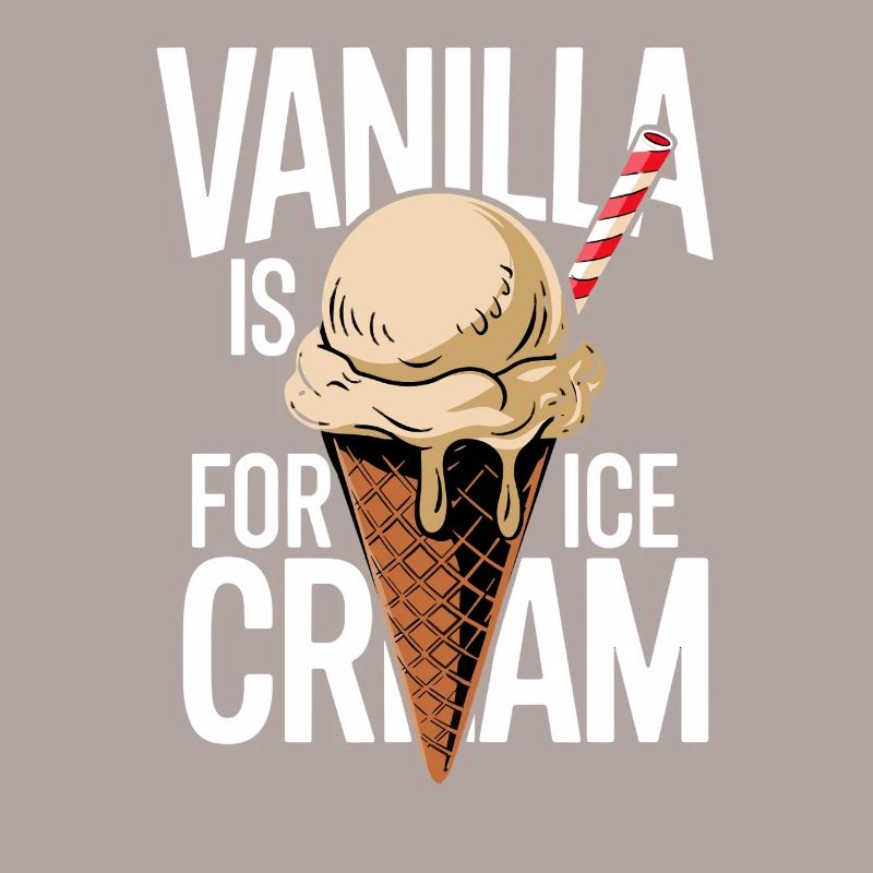 Cornet de glace à la vanille en revanche