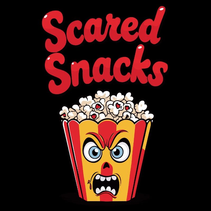Design de pop-corn effrayant