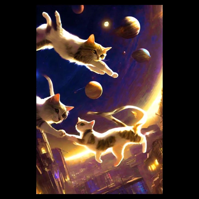 Flying Cats, Cats, Outer Space, Planets