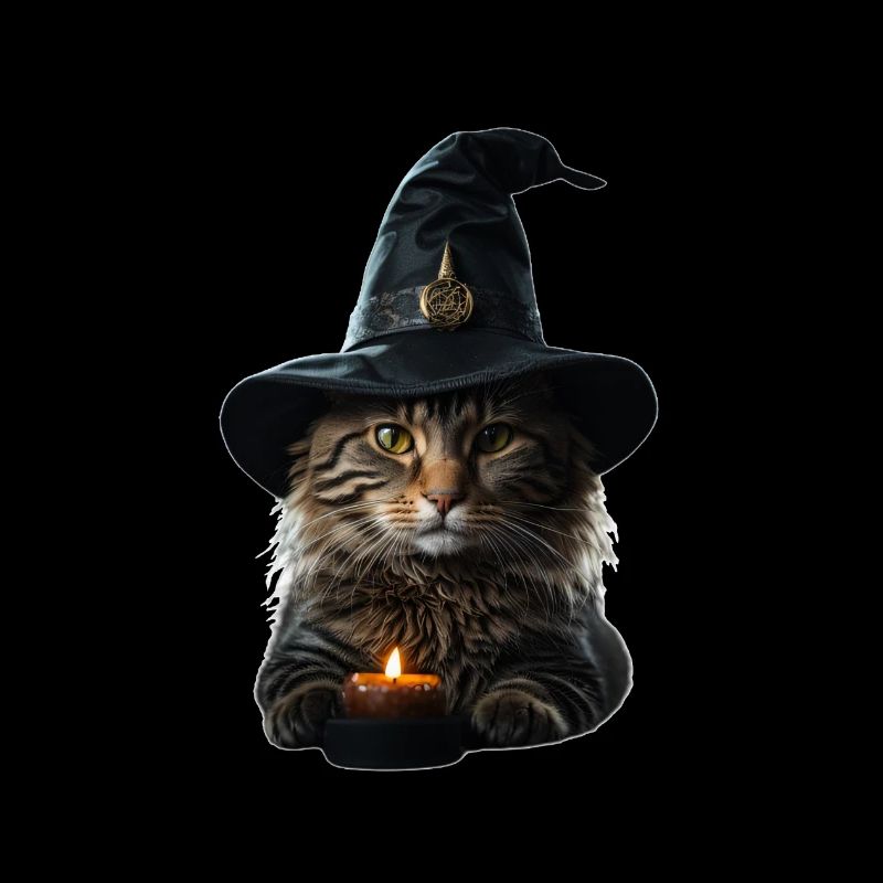 Chat sorcière Halloween