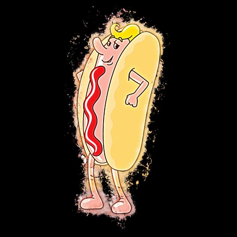 Hotdog Wurst hell glühend