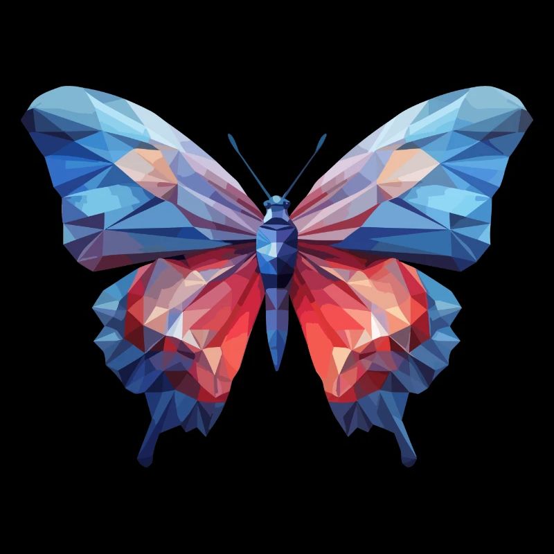 Blauer Morpho-Schmetterling