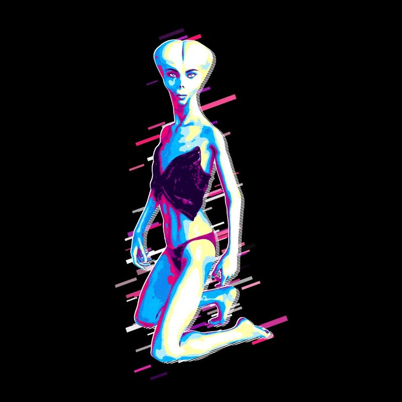 Ms. Alien 80s Retro Violet