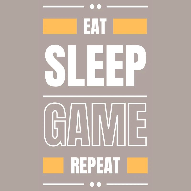 eat sleep game repeat gift idea gamble saying