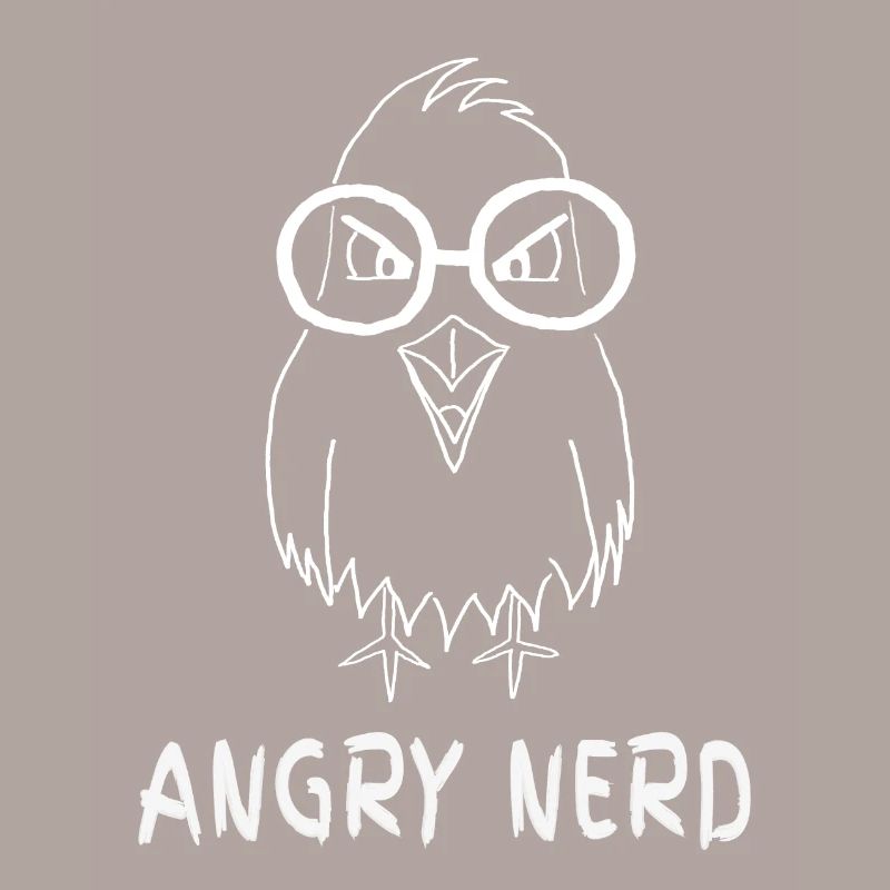Angry Nerd - Jeu de mots Nerd, Oiseau
