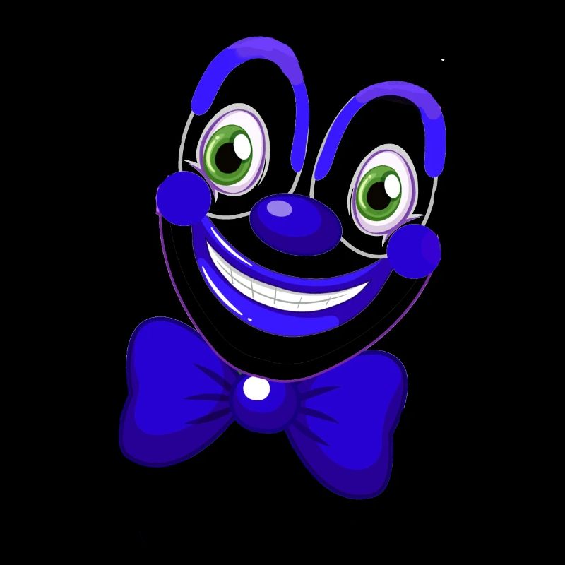 clown, carnaval, visage de clown, carnaval, helau, bleu