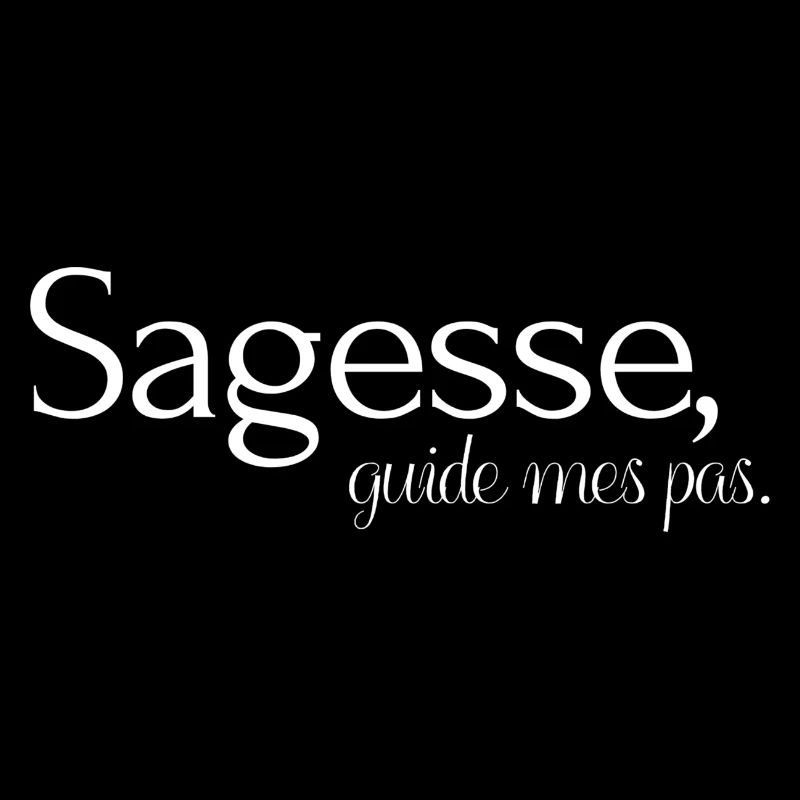 Sagesse, guide mes pas.