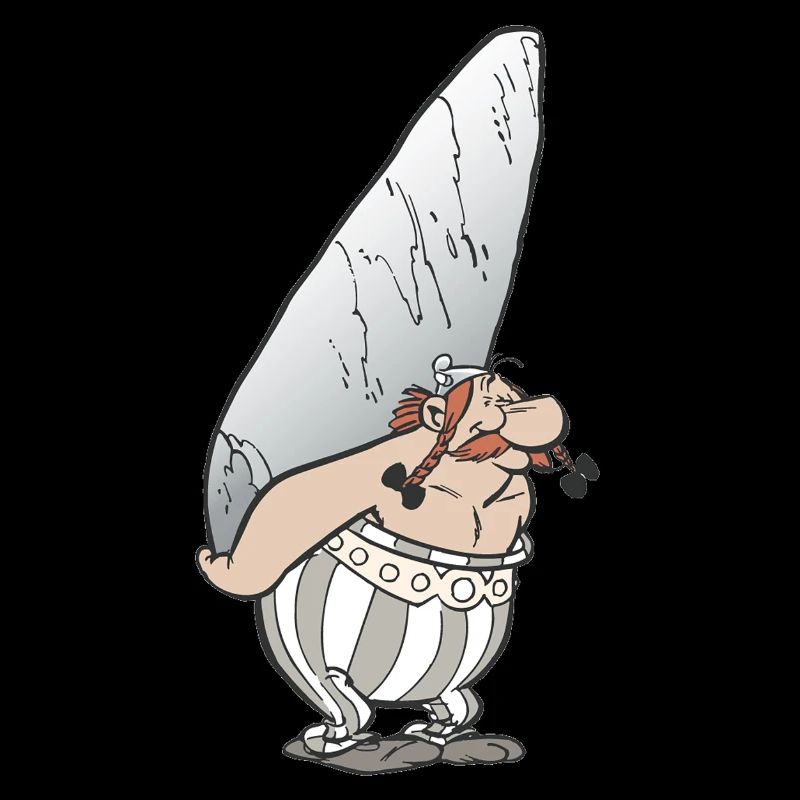 Asterix & Obelix - Obelix mit Stein