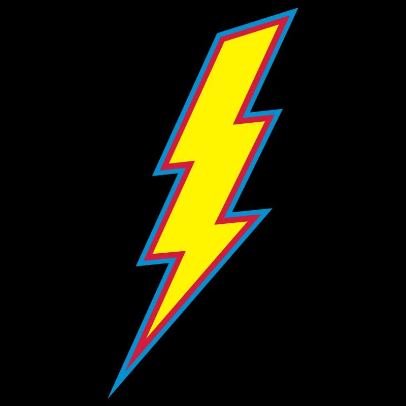 lightning bolt with colors
