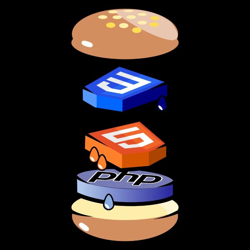 Computerprogrammierer in HTML, CSS und PHP