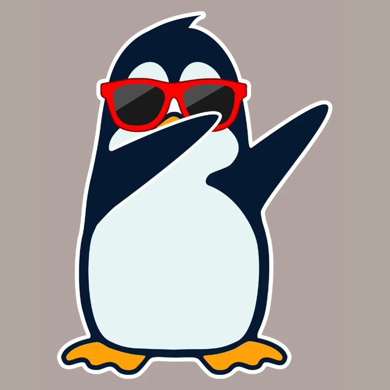 Dabbing penguin