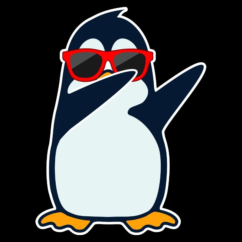 Dabbing penguin