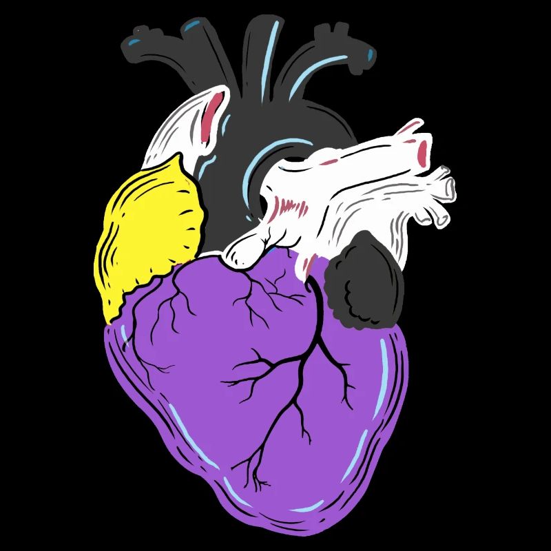 Nonbinary Pride Herz Nonbinary Pride
