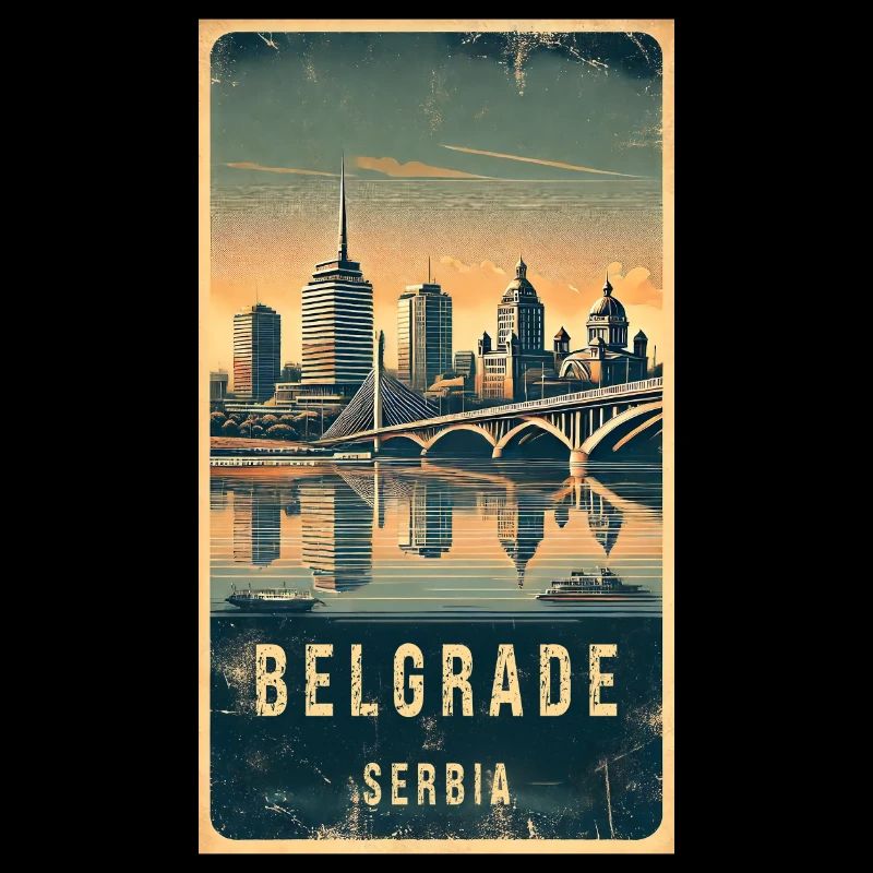 Belgrad Serbien Vintage Design