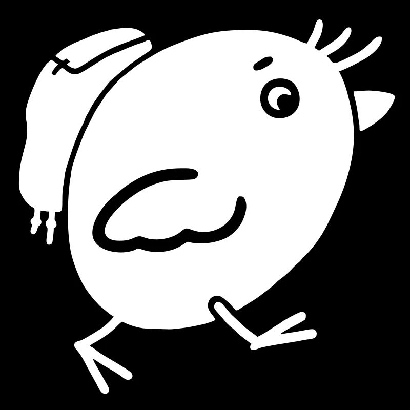Bird with backpack