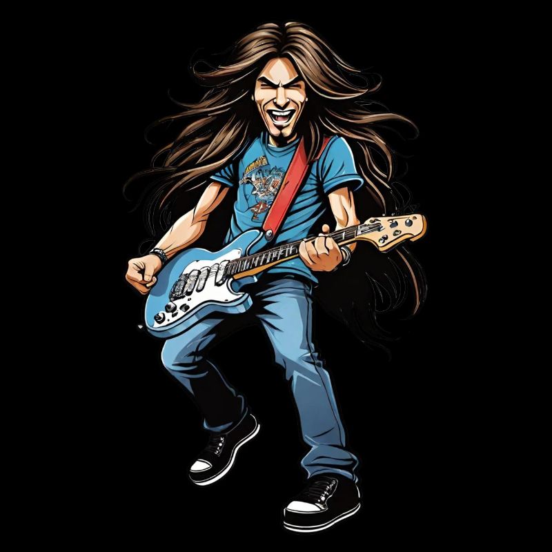 Caricature de guitariste 1