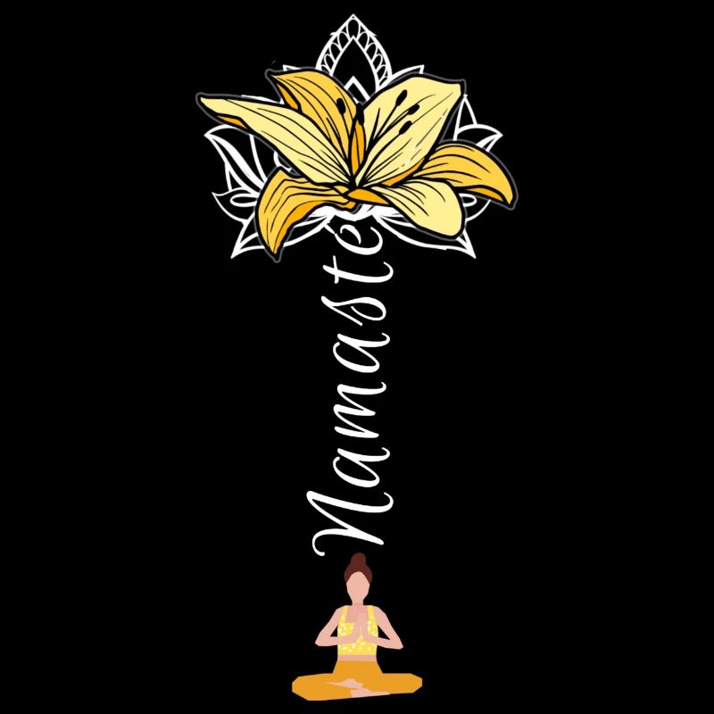 Namaste,Yoga,blau,lotusblüte,Lotus,Yogasitz