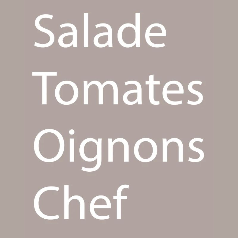 Salade tomates oignons chef